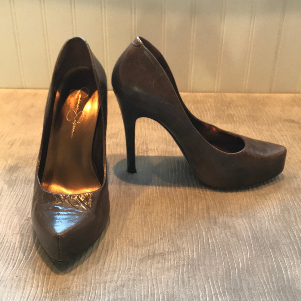 Jessica Simpson Leather Pumps Size 8